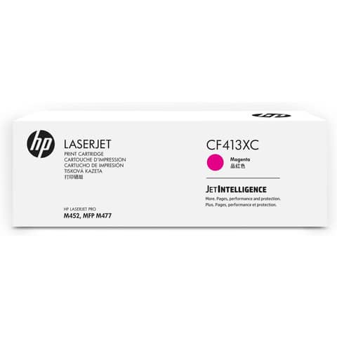 Toner alta capacità 410X HP ciano+magenta+giallo Conf. 3 - CF252XM